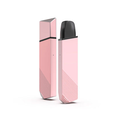 kwaliteit  Pink Vape Pen Pod System Starter Kits 360mAh Rechargeable 110m Length Fabriek