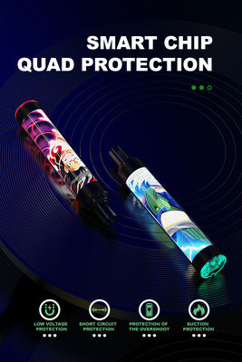 De lichte Lichtgevende e-Sigaret van de Pijp Transparante Shell Colorful Lights van Gidspc