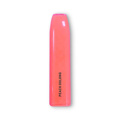 De roze Beschikbare Vlakke Vape Pen Pod Kit Lightweight Peach Oolong Gunst van 500mAh
